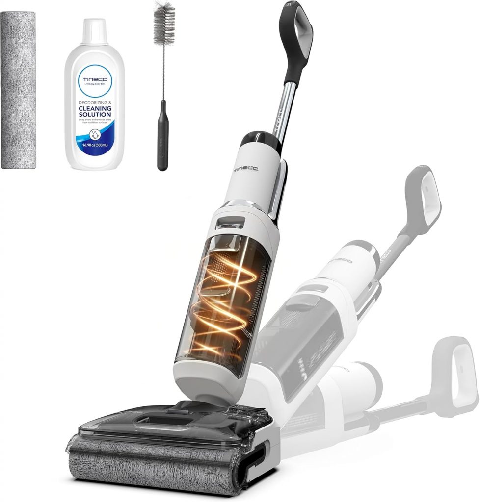 Tineco Floor One Stretch S6 Nass Trockensauger, 180°-Flachdesign Saugwischer 13cm Liegehöhe, 70°C 5min FlashDry Selbstreinigung, 3-Seitige Kantenreinigung 40min Laufzeit Reinigung unter tiefen Möbeln215.26€ statt 499.00€➡️ https://www.amazon.de/dp/B0CW1QDRVV/?tag=preisfehlerheute-21