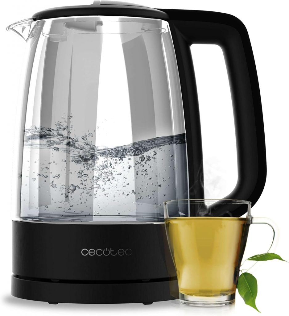 Cecotec Elektrischer Wasserkocher 1,7L ThermoSense 320 Clear, 2200W, Borosilikatglas, Leuchtanzeige, 360° Basis, Sicherheitssystem, Schnelles Kochen, LED-Licht, Langlebig, BPA-frei16,90€ statt 19,90€➡️ https://www.amazon.de/dp/B0BPYSC8ZD/?tag=preisfehlerheute-21