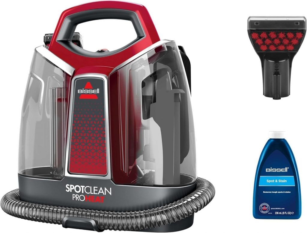 BISSELL SpotClean ProHeat, Polsterreiniger Gerät, Teppichreiniger mit HeatWave Technologie, Kompaktes Waschsauger, Nasssauger für Teppiche, Polster, Auto & Mehr, Leistungsstarker 330W Motor, 36988119.98€ statt 174.99€➡️ https://www.amazon.de/dp/B07GXS35PG/?tag=preisfehlerheute-21