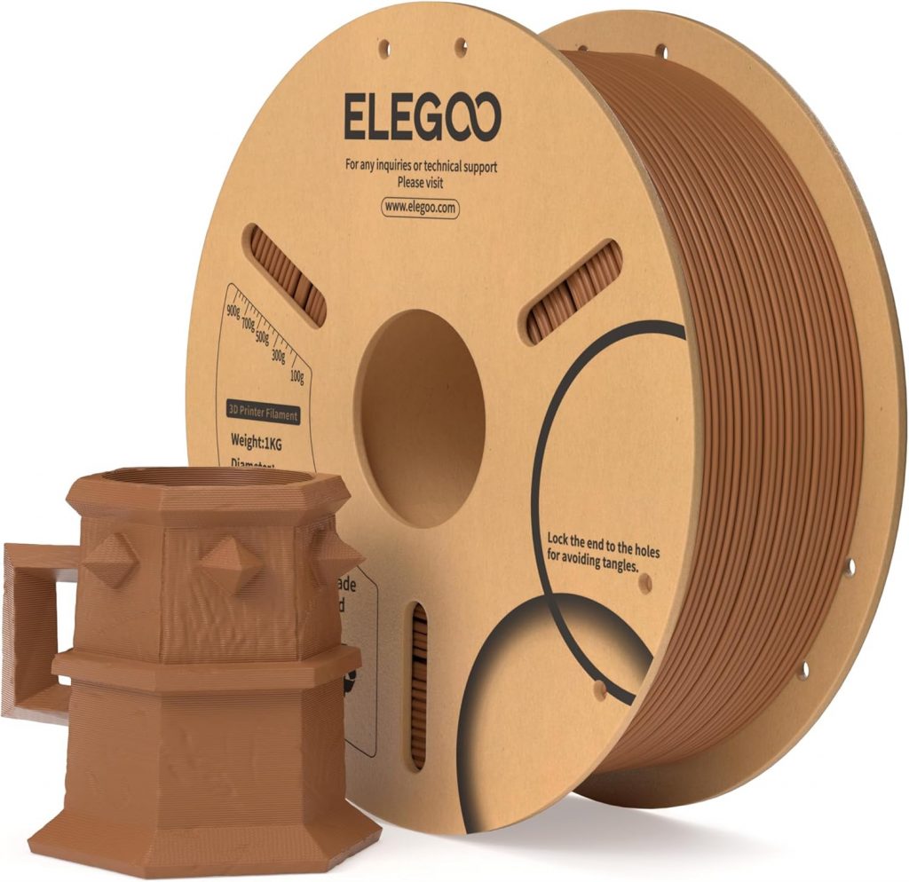 👑 ELEGOO PLA Filament 1.75mm Braun 1KG, 3D Drucker Filament Maßgenauigkeit +/- 0,02 mm, 1kg Pappspule (2.2lbs) Filament-3D-Druckmaterialien Passt für die Meisten 3D Printer16,14€ statt 23,99€ - 33,00 % 🔥🚚 Verkauft von ELEGOO DE und Versand durch Amazon4,588 Bewertungen: 4.4 / 5.0 ⭐️⭐️⭐️⭐️🛒 zu Amazon https://www.amazon.de/dp/B0CNLRF7LV/?amp%3Btag=preisfehlerheute-21&%3Bamp%3Bth=1&%3Bamp%3Bpsc=1&tag=preisfehlerheute-21