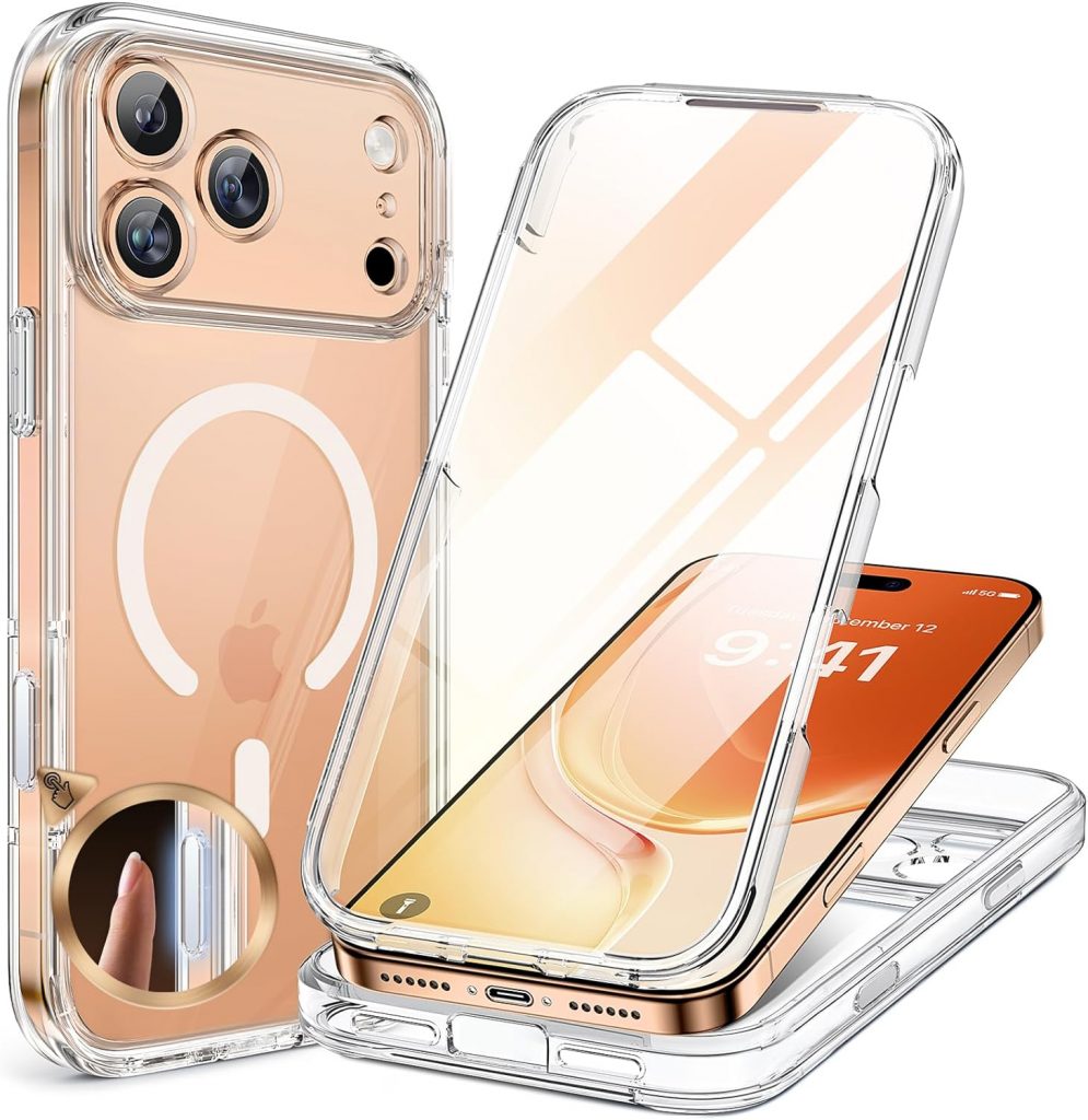 👑 Miracase für iPhone 17 Pro Max Hülle für MagSafe, 360°Ganzkörper-Stoßfest,mit [Blasenfrei] Glas-Bildschirmschutz und [Vollständiger Kameraschutz],Magnetisch Handyhülle für 17 Pro Max 6.9", Klar21,99€ statt 29,99€ – 27,0 🔥🚚 Verkauft von BODE und Versand durch Amazon80,590 Bewertungen: 4.3 / 5.0 ⭐️⭐️⭐️⭐️🛒 zu Amazon https://www.amazon.de/dp/B0FM3KCP9T/?th=1&tag=preisfehlerheute-21#038;psc=1&tag=preisfehlerheute-21