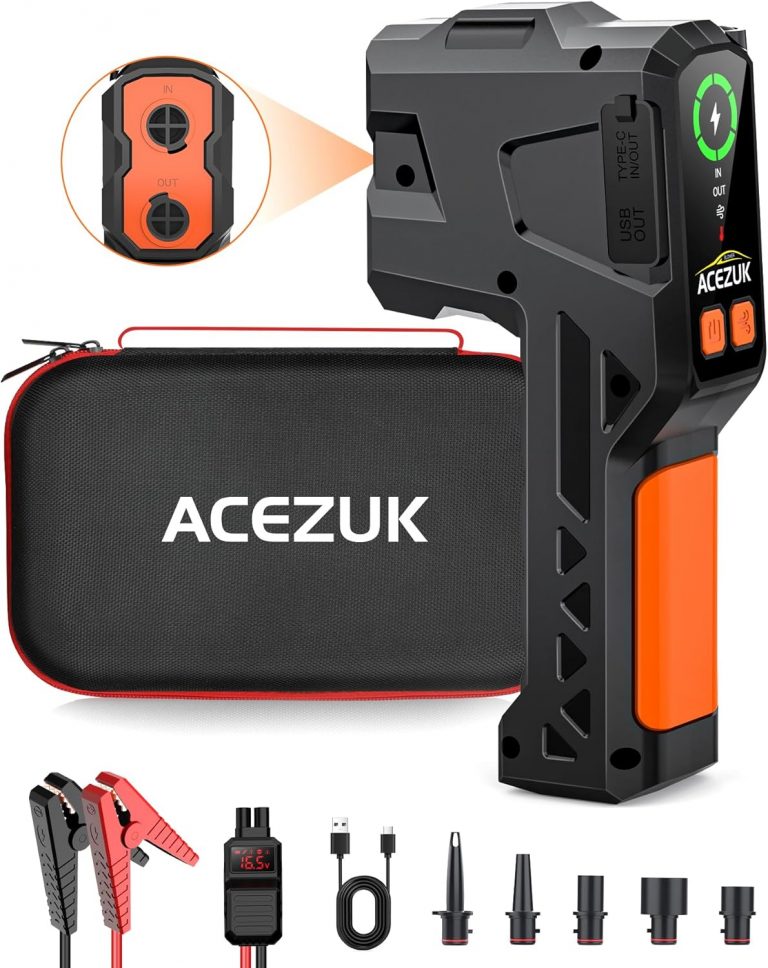 🤴 Starthilfe Powerbank 5000A Elektrische Luftpumpe 4-in-1 Powerbank als Auto Starthilfe mit LCD Bildschirm, Tragbare Starter Pow Schlauchboot & Luftmatratze - Schnellfüll Inflator mit 4 Düsen29,99€ statt 49,99€ - 41,00 % 🔥🚚 Verkauft von yanmingfudexiaodian und Versand durch Amazon159 Bewertungen: 4.4 / 5.0 ⭐️⭐️⭐️⭐️🛒 zu Amazon https://www.amazon.de/dp/B0DGQ58HDS/?amp%3Btag=preisfehlerheute-21&tag=preisfehlerheute-21