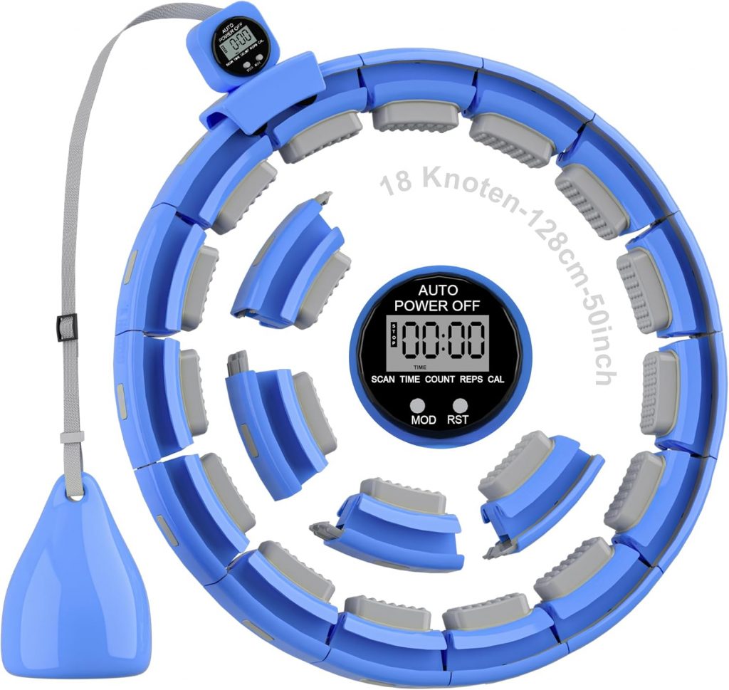 Weighted Smart Hoop Reifen Erwachsene und Anfänger, Hullahub Reifen zum Abnehmen，Smart Hoop Leise Fitness Hoop mit Gewicht, Zähler und Noppen (Blau)35,99€ statt 49,99€➡️ https://www.amazon.de/dp/B0DWMRZS63/?tag=preisfehlerheute-21
