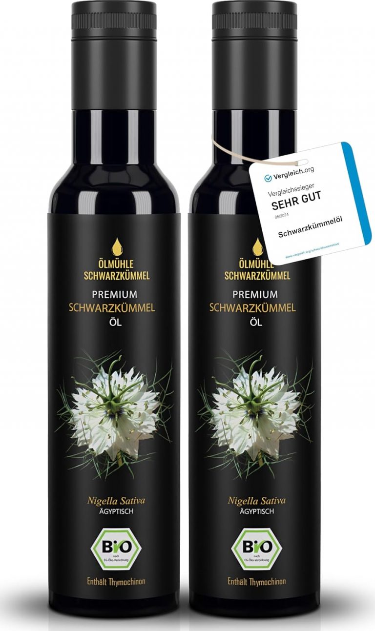 Premium BIO Schwarzkümmelöl - 1. Pressung - 100% kaltgepresst - 100% ägyptisch - naturrein - Lichtschutzflasche aus Miron Violettglas - mühlenfrisch - 2er Flasche (2x250 ml)55,92€ statt 69,90€➡️ https://www.amazon.de/dp/B0CQM6HCDV/?tag=preisfehlerheute-21