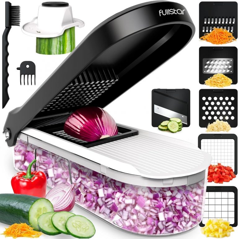 Gemüseschneider Mandoline Gemüsehobel - Gemüse Schneider Gurkenhobel Zwiebelschneider Kartoffelschneider Obstschneider - Reibe für Gemüse und Käse - Julienneschneider (6-in-1 Kompakt Schwarz)17,99€ statt 29,99€➡️ https://www.amazon.de/dp/B0BWN548V2/?tag=preisfehlerheute-21
