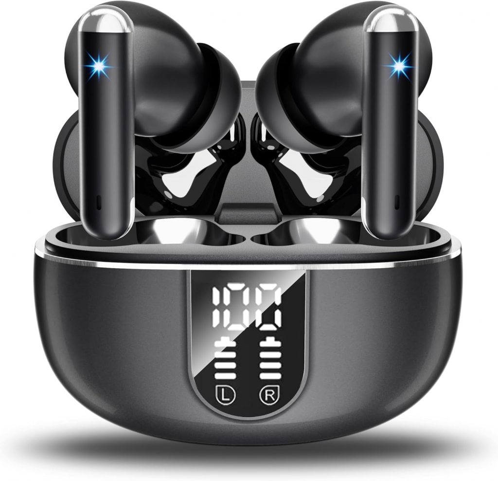 JBMI Kopfhörer Kabellos Bluetooth 5.3, In Ear mit 4 ENC Mikrofon Bluetooth Kopfhörer, 60 Std Stereo Kabellose Kopfhörer Noise Cancelling Earbuds, USB-C, IP7 Wasserdicht Ohrhörer (Tiefschwarz)9.98€ ➡️ https://www.amazon.de/dp/B0G2L3JDH5/?tag=preisfehlerheute-21