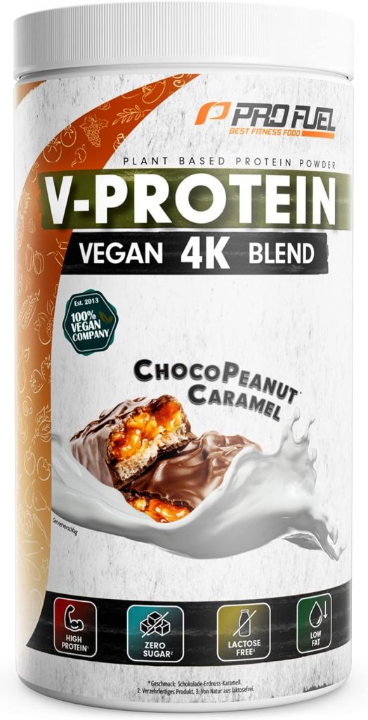 Vegan Protein Pulver CHOCO PEANUT CARAMEL 750g – V-PROTEIN 4K Blend - Unglaublich lecker & cremig - Aus Sonnenblumen, Soja, Hanfsamen & Kürbiskernen - Pflanzliches Eiweißpulver mit 74% Eiweiß16,95€ statt 19,96€➡️ https://www.amazon.de/dp/B09ZDQRDXC/?tag=preisfehlerheute-21