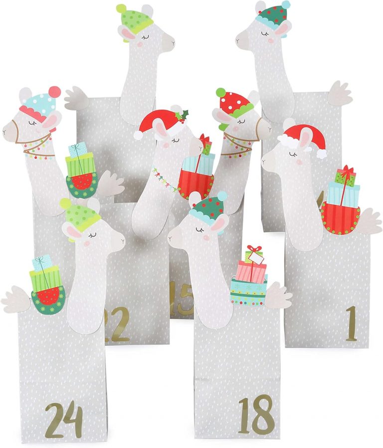 Papierdrachen Adventskalender 2025 zum Befüllen - Lamas - Kraftpapier Set mit 24 gemusterten Papiertüten & Stanzteilen - inkl. goldenen Zahlenaufklebern4,90€ statt 19,90€➡️ https://www.amazon.de/dp/B07DY45259/?tag=preisfehlerheute-21
