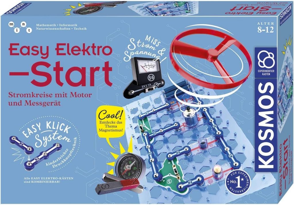 🤴 Kosmos 620547 Easy Elektro - Start, Spannende Stromkreise mit Motor und Messgerät erforschen, Experimentierkasten zu Elektrotechnik44,99€ statt 64,98€ - 31,00 % 🔥🚚 Verkauft durch Amazon und Versand durch Amazon1,933 Bewertungen: 4.6 / 5.0 ⭐️⭐️⭐️⭐️⭐️🛒 zu Amazon https://www.amazon.de/dp/B07MGJ6WN6/?amp%3Btag=preisfehlerheute-21&tag=preisfehlerheute-21