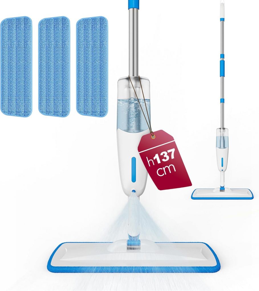 Enigma Sprühwischer 137cm mit 3 Tüchern Nass/Trocken - Nachfüllbar - Leicht Bodenwischer mit Sprühfunktion für Hartböden/Laminat/Holz/Fliesen/Vinyl/Steinböden9.99€ ➡️ https://www.amazon.de/dp/B0DPV9SH3W/?tag=preisfehlerheute-21