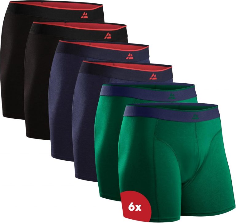DANISH ENDURANCE Bambus Boxershorts Herren, Mit oder ohne Eingriff, 6er oder 10er Pack, Mehrfarbig (2X Schwarz, 2X Marineblau, 2xGrün), XL39,95€ statt 57,95€➡️ https://www.amazon.de/dp/B0F8PLLCKZ/?tag=preisfehlerheute-21