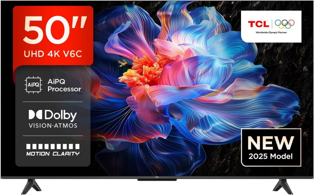 👑 TCL 50V6C 50 Zoll Direct LED TV, 4K HDR Fernseher, Smart TV mithilfe von Google TV (Dolby Audio, Motion Clarity, Kompatibel mit Google Assistant)255,00€ statt 399,00€ – 37,0 🔥🚚 Verkauft durch Amazon und Versand durch Amazon5,486 Bewertungen: 4.2 / 5.0 ⭐️⭐️⭐️⭐️🛒 zu Amazon https://www.amazon.de/dp/B0DV9JL61N/?th=1&tag=preisfehlerheute-21#038;psc=1&tag=preisfehlerheute-21