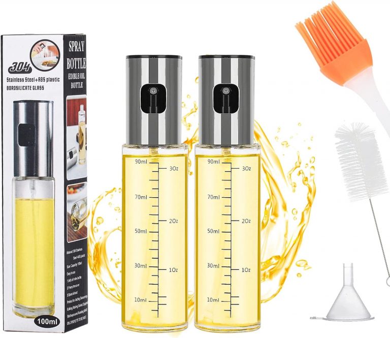 Sosayet Ölsprüher zum Kochen, 2 Stück Öl sprühflasche Glas für Heißluftfritteuse, Olivenöl Ölspray für Speiseöl Öl- und Essigsprüher, 100ml Professioneller Ölsprüher für Grillen Braten BBQ5.99€ ➡️ https://www.amazon.de/dp/B0BJ74R9B1/?tag=preisfehlerheute-21