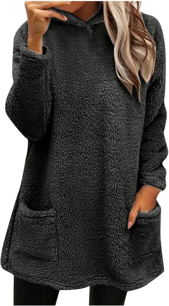 Lässige lockere Hoodies für Damen, Winter, warmes Oberteil, Damen, doppelter Samt, Herbst und Winter, großes Profil, langärmelig, lässig, warm, langärmelig, Plüsch-Sweatshirt mit Taschen,6,99€ ➡️ https://www.amazon.de/dp/B0DTQ3QX24/?tag=preisfehlerheute-21