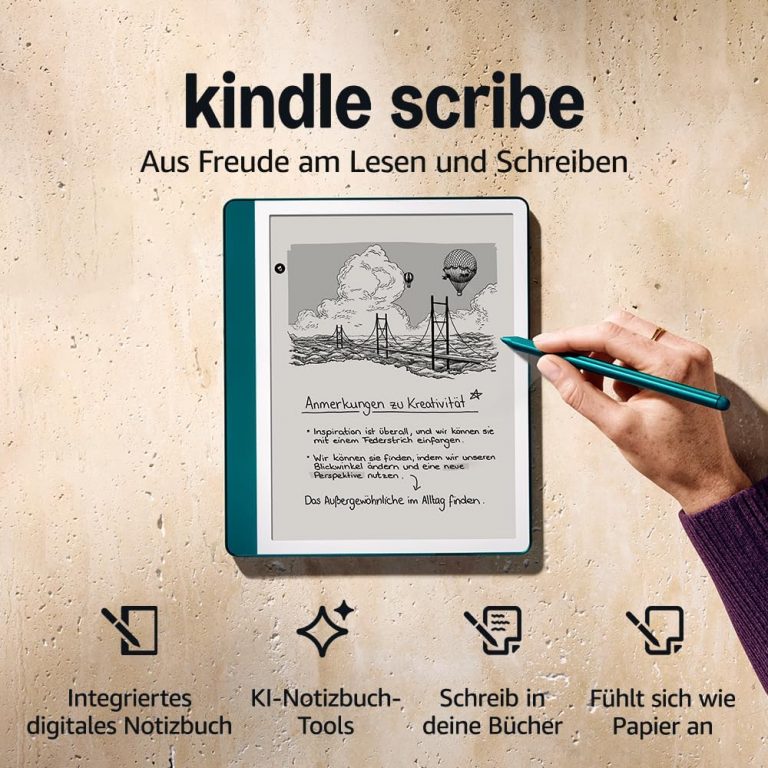 👑 Amazon Kindle Scribe (64 GB) – Neuartiges Display mit gleichmäßigem Rahmen | Schreib einfach in Bücher und Dokumente | Mit Notizbuchzusammenfassung | Mit Premium-Eingabestift – Jadegrün Metallic349,99€ statt 469,99€ - 26,00 % 🔥🚚 Verkauft durch Amazon und Versand durch Amazon1,194 Bewertungen: 4.3 / 5.0 ⭐️⭐️⭐️⭐️🛒 zu Amazon https://www.amazon.de/dp/B0CZ9TBL1H/?amp%3Btag=preisfehlerheute-21&tag=preisfehlerheute-21