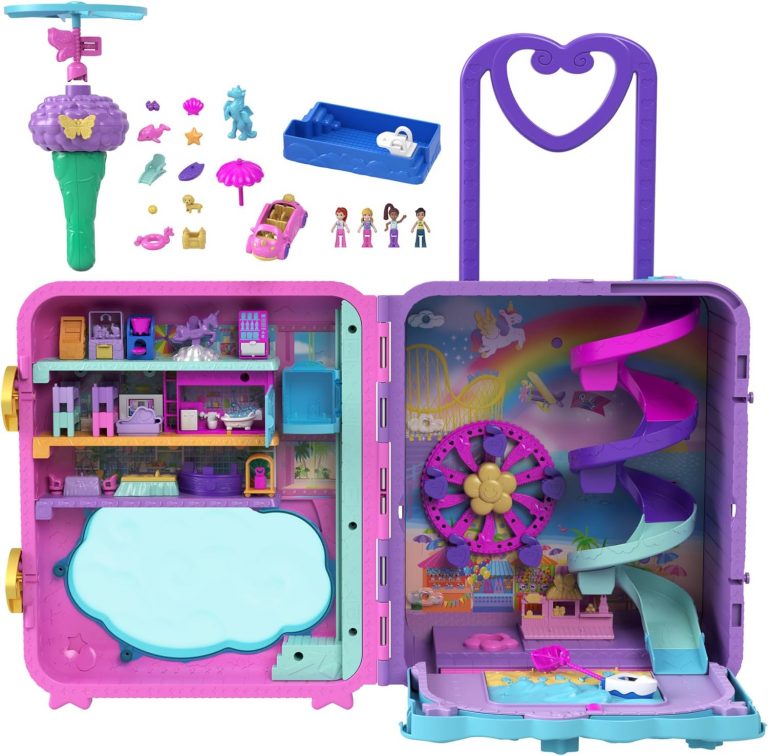 🤴 Polly Pocket Pollyville Urlaub im Rollkoffer - 4 Puppen, 1 Fahrzeug, 25+ Zubehörteile, Strand, Promenade, dreistöckiges Hotel mit Helikopter, für Kinder ab 4 Jahren, HKV4346,99€ statt 69,98€ - 33,00 % 🔥🚚 Verkauft durch Amazon und Versand durch Amazon2,570 Bewertungen: 4.7 / 5.0 ⭐️⭐️⭐️⭐️⭐️🛒 zu Amazon https://www.amazon.de/dp/B0BLJT9C56/?amp%3Btag=preisfehlerheute-21&amp%3Bth=1&amp%3Bpsc=1&tag=preisfehlerheute-21