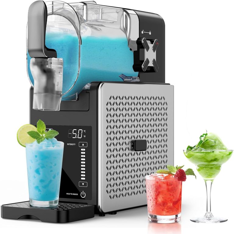 Azmsary Slush Maschine – 2,5 L Slushie Maschine, kein Eis nötig, mit LED-Display, 6 voreingestellte Programme für Margaritas, Frappés, Milchshakes, Ein-Knopf-Bedienung (Sliver)99.99€ statt 318.00€➡️ https://www.amazon.de/dp/B0FFM6GVDB/?tag=preisfehlerheute-21