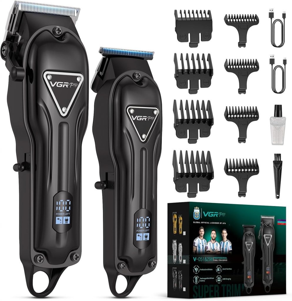 Vgrpro Haarschneidemaschine, Schnurlose Haarschneider Herren und Trimmer Herren Set, Haarschneide set mit langer Akkulaufzeit, elektrischer Haartrimmer für die Familie,Barbier, Friseur(Black)17.49€ ➡️ https://www.amazon.de/dp/B0DL5DJ9BW/?tag=preisfehlerheute-21