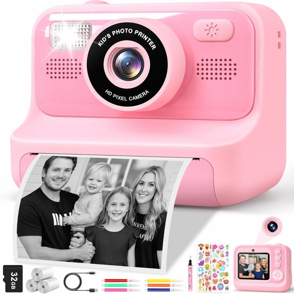 Subtail Sofortbildkamera Kinder – 1080P Kinderkamera Sofortbildkamera – Selfie Digitalkamera Kinder mit 32GB – Geburtstagsgeschenk Spielzeug ab 3 4 5 6 8 7 9 10 11 Jahre Mädchen Jungen – Rosa31,99€ ➡️ https://www.amazon.de/dp/B0DWSLYW46/?tag=preisfehlerheute-21