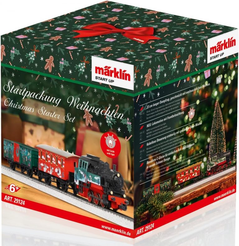 Märklin Start up 29124 - Startpackung Weihnachten mit Dampflok, Personenwagen und Güterwagen in weihnachtlicher Gestaltung, Spur H0, ab 6 Jahren - ideal für den Einstieg in die Modellbahnwelt116,00€ statt 159,99€➡️ https://www.amazon.de/dp/B0D81957NZ/?tag=preisfehlerheute-21