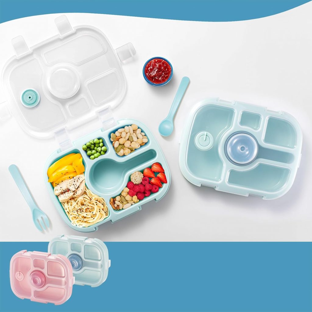 Qobobo® Brotdose mit Fächern, BPA-Frei, Lunchbox mit 5 Unterteilung und 1 Separaten Saucenbox & geschirr, Brotzeitbox Brotbox Bento Box ideal für Kindergarten & Schule (Blau)5.00€ ➡️ https://www.amazon.de/dp/B0D8J26X8C/?tag=preisfehlerheute-21