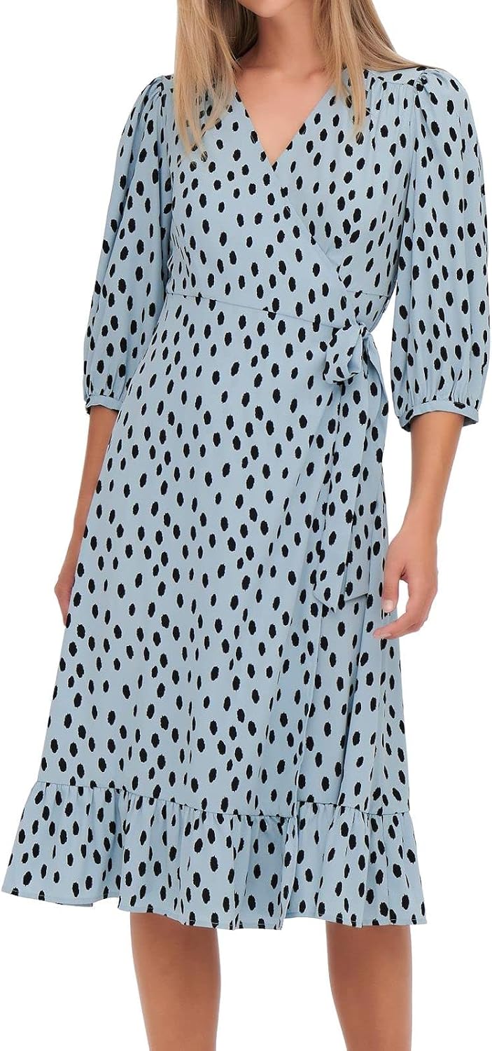 ONLOLIVIA 3/4 WRAP MIDI Dress WVN7.75€ statt 34.99€➡️ https://www.amazon.de/dp/B098NGZQFG/?tag=preisfehlerheute-21