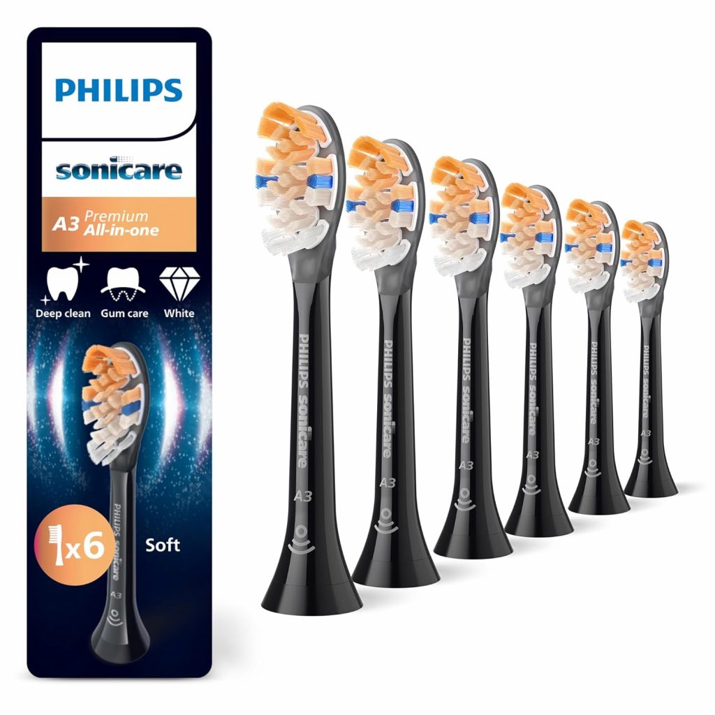 🤴 Philips Sonicare A3 Premium All-in-One, Original Ersatzbürstenköpfe, Schwarz, 6er-Pack, HX9096/8843,96€ statt 69,98€ - 38,00 % 🔥🚚 Verkauft durch Amazon und Versand durch Amazon760 Bewertungen: 4.5 / 5.0 ⭐️⭐️⭐️⭐️⭐️🛒 zu Amazon https://www.amazon.de/dp/B0DHZR9N7R/?amp%3Btag=preisfehlerheute-21&%3Bamp%3Bth=1&%3Bamp%3Bpsc=1&tag=preisfehlerheute-21