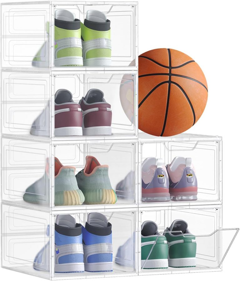 SONGMICS Schuhboxen, Schuh-Organizer aus Kunststoff, mit Tür, durchsichtig, 6er Set, stapelbar, einfache Montage, 34 x 25 x 18,4 cm, für Schuhe bis Größe 44, transparentes Weiß LSP406W0227,18€ statt 52,99€➡️ https://www.amazon.de/dp/B08HRHHW7Q/?tag=preisfehlerheute-21