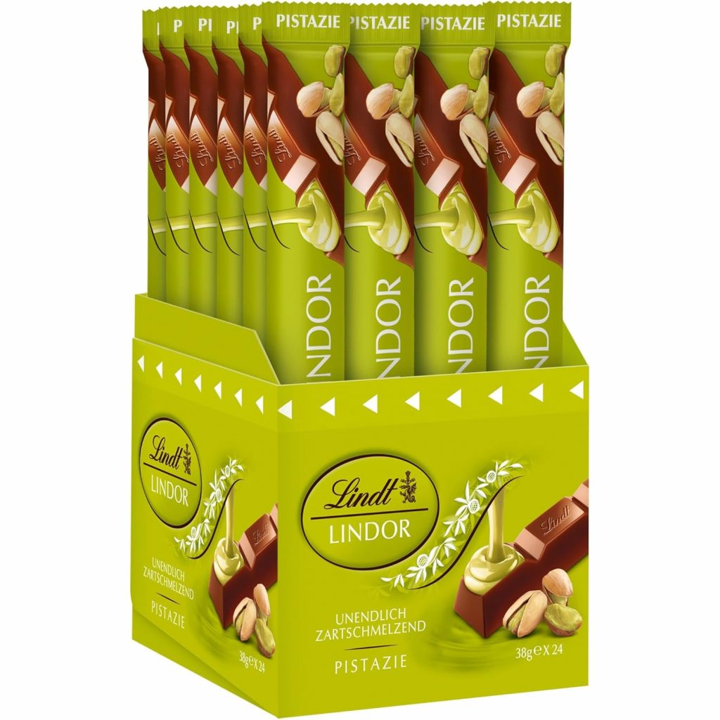 Lindt Schokolade | LINDOR Stick Pistazie | 38g | Vollmilch-Schokolade mit zartschmelzender Pistazien-Creme-Füllung | Schokoladen-Stick1.79€ ➡️ https://www.amazon.de/dp/B0F93W482N/?tag=preisfehlerheute-21
