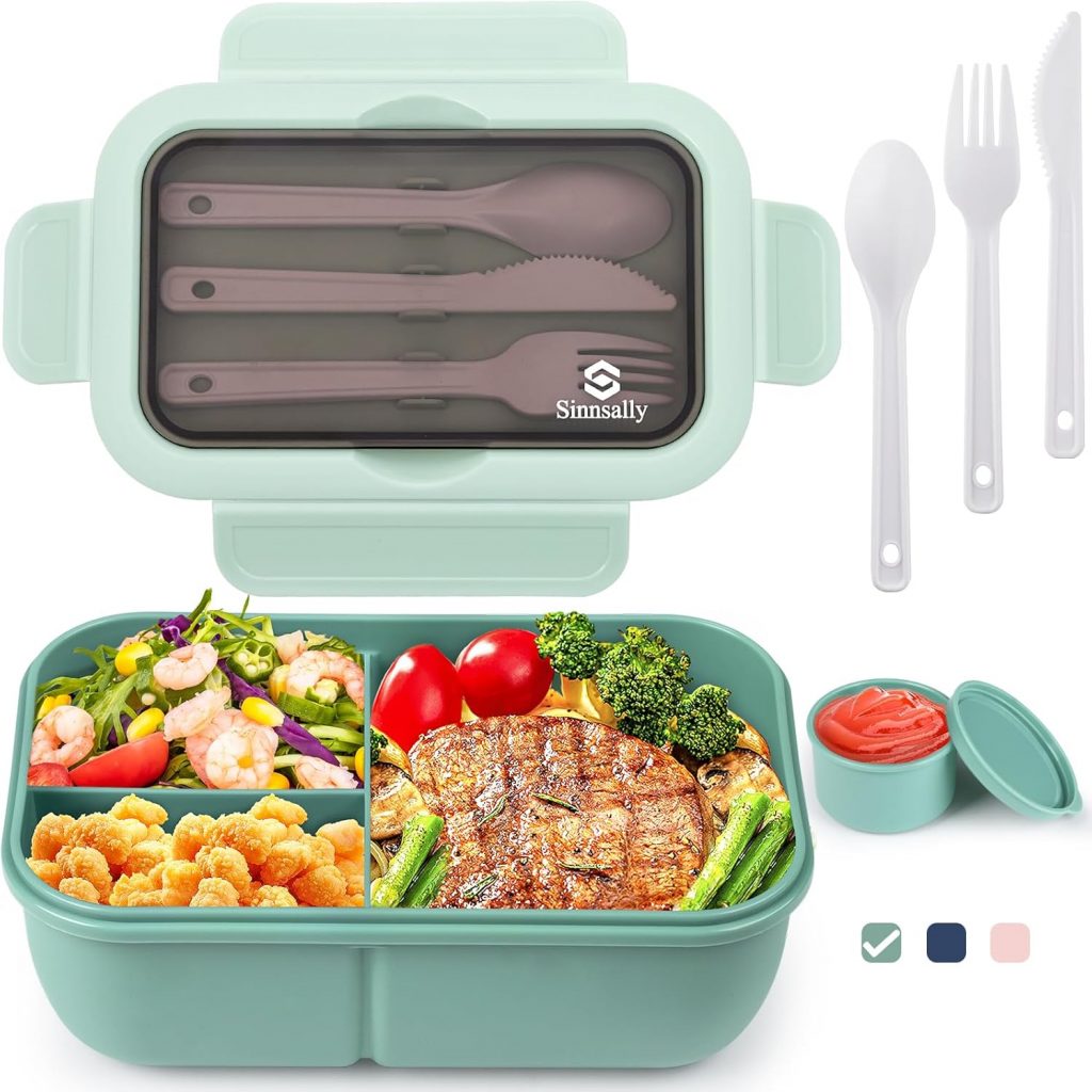 Sinnsally Brotdose mit Trennfächern Set,1250ml Lunchbox mit Fächern Erwachsene,Lunch Box Frühstücksdose,Brotbüchse Vesperbox mit Besteck,Brotzeitbox Brotbox Essensbox Jausenbox Vesperdose9,34€ statt 15,99€➡️ https://www.amazon.de/dp/B0CR453JHM/?tag=preisfehlerheute-21