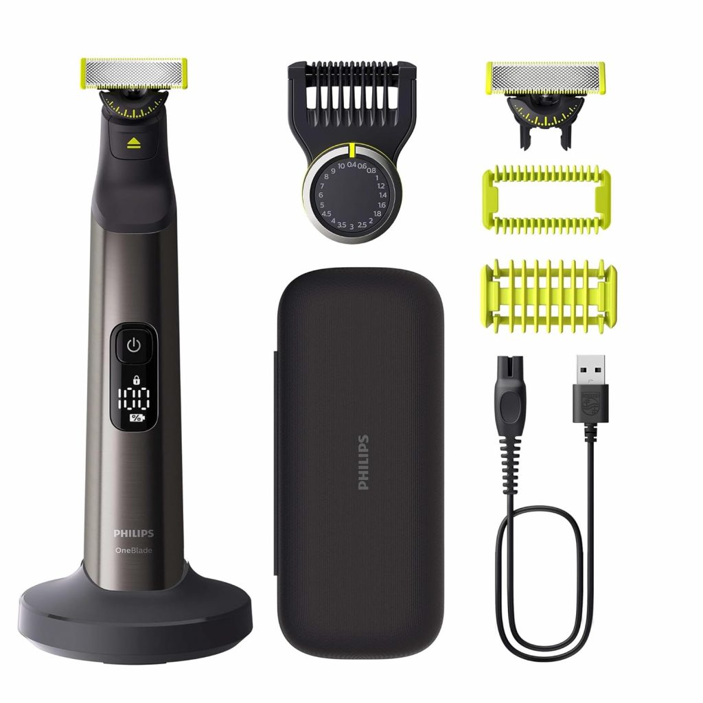 👑 PHILIPS OneBlade Pro 360 Face & Body – elektrischer Rasierer, Trimmer & Bodygroomer, 2x 360 Klingen, Präzisionskamm, 2x Körperaufsätze, Reisetasche, Ladestation, für Gesicht & Körper (QP6652/30)69,98€ statt 109,99€ – 37,0 🔥🚚 Verkauft durch Amazon und Versand durch Amazon886 Bewertungen: 4.3 / 5.0 ⭐️⭐️⭐️⭐️🛒 zu Amazon https://www.amazon.de/dp/B0DC74WHYV/?tag=preisfehlerheute-21