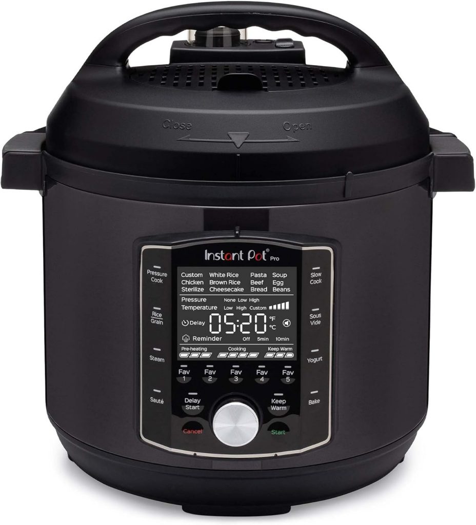 Instant Pot Pro 10-in-1-Elektro-Multikocher 1200 W, 5,7 L – Schnellkochtopf, Schongarer, Reiskocher, Dampfgarer, Sautierpfanne, Sterilisator, Joghurtbereiter, Sous Vide Gerät – Schwarzer Edelstahl99.99€ statt 199.99€➡️ https://www.amazon.de/dp/B08XC3HKB4/?tag=preisfehlerheute-21