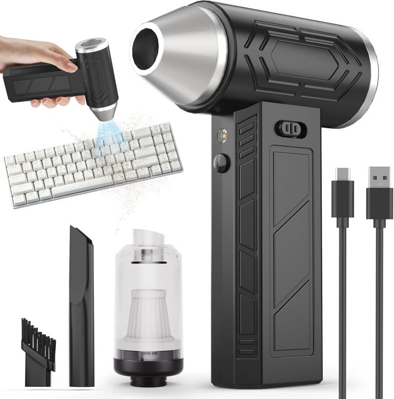 Yospinber Elektrische Staubgebläse, 2 in 1 Druckluftspray Staubgebläse und Staubsauger, 150000 U/min Super Power Cordless Air Duster, mit Taschenlampe für Laptop,Tastatur, Sofa, Auto9.99€ ➡️ https://www.amazon.de/dp/B0F6BNKJDW/?tag=preisfehlerheute-21