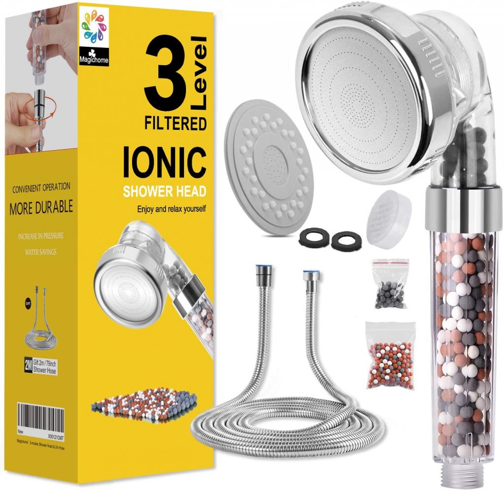 Magichome Duschkopf mit Schlauch 2M, Handbrause mit Öko Ionen Filter Mineralsteinen und 3 Strahlarten, Duschkopf Wassersparend und Druckerhöhende Duschbrause mit 3-Lagen-Filtration und Steinen18,98€ statt 29,99€➡️ https://www.amazon.de/dp/B07W22BN1D/?tag=preisfehlerheute-21