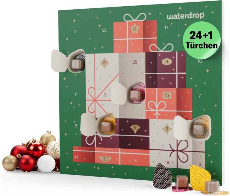 waterdrop® Adventskalender 2025 - Limited Edition - 25 exklusive Überraschungen für Dich selbst oder zum Verschenken - Weihnachtsgeschenkset für Frauen & Männer - Verleiht deinem Wasser Geschmack18.90€ 2× in den Warenkorb 🧺➡️ https://www.amazon.de/dp/B0BGY852FP/?tag=preisfehlerheute-21