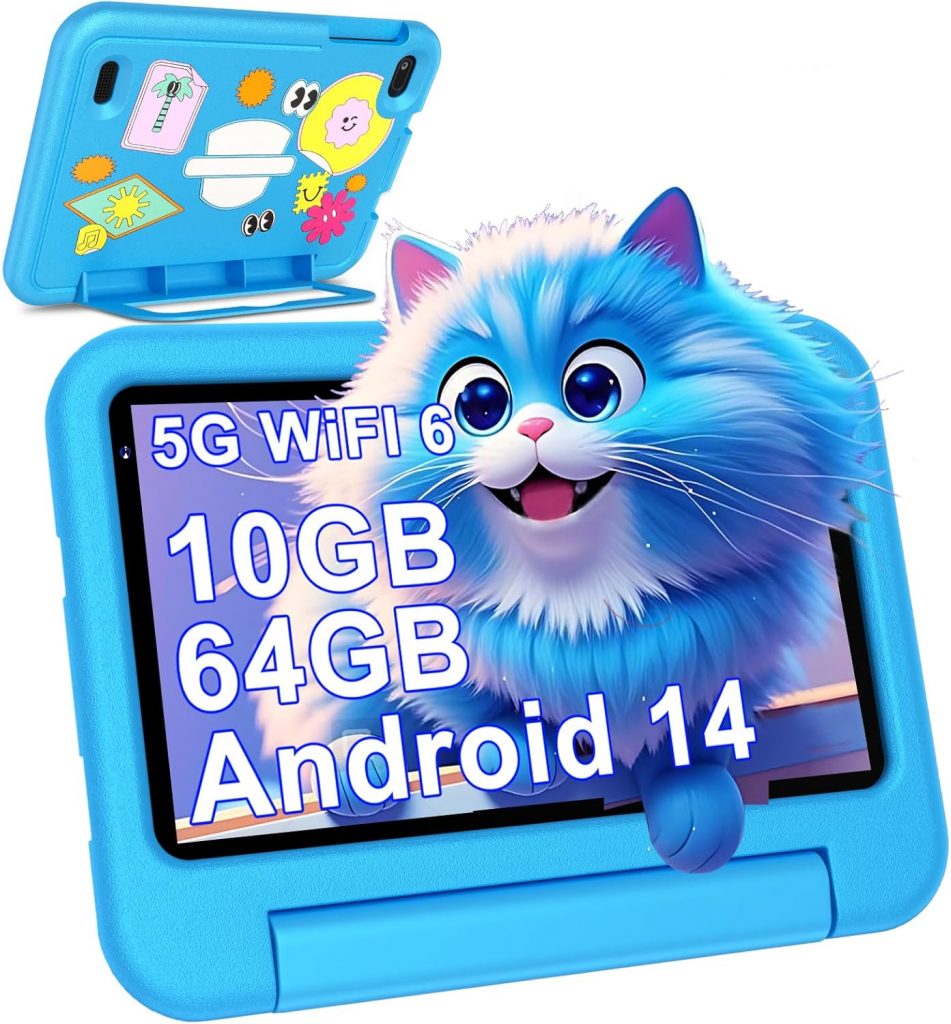 2025 Neueste Android 14 Kinder Tablet 7 Zoll, 10GB(4+6) RAM+64GB ROM/TF 1TB, WLAN 6, 5G+2.4G WLAN, 8-Core 1.8 GHz, 1024*600, 3500mAh, Type-C, Bluetooth 5.0, Kids Tablet Mit EVA-Hülle – Blau59,99€ statt 77,99€➡️ https://www.amazon.de/dp/B0DP4SL369/?tag=preisfehlerheute-21