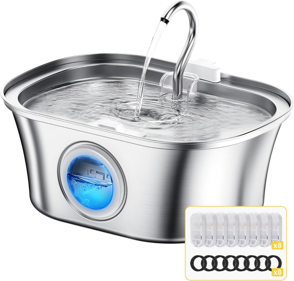 👑 Trinkbrunnen für Katze, Katzenbrunnen Edelstahl, 3.2L Wasserbrunnen für Katzen, Leiser Katzen Trinkbrunnen,Mehrfach-Filterung Katzentrinkbrunnen mit 8 Ersatzfilter und 8 Schaumfilter27,54€ statt 49,98€ – 45,0 🔥🚚 Verkauft von Homrich und Versand durch Amazon56 Bewertungen: 4.2 / 5.0 ⭐️⭐️⭐️⭐️🛒 zu Amazon https://www.amazon.de/dp/B0D1QKB7PC/?th=1&tag=preisfehlerheute-21#038;psc=1&tag=preisfehlerheute-21