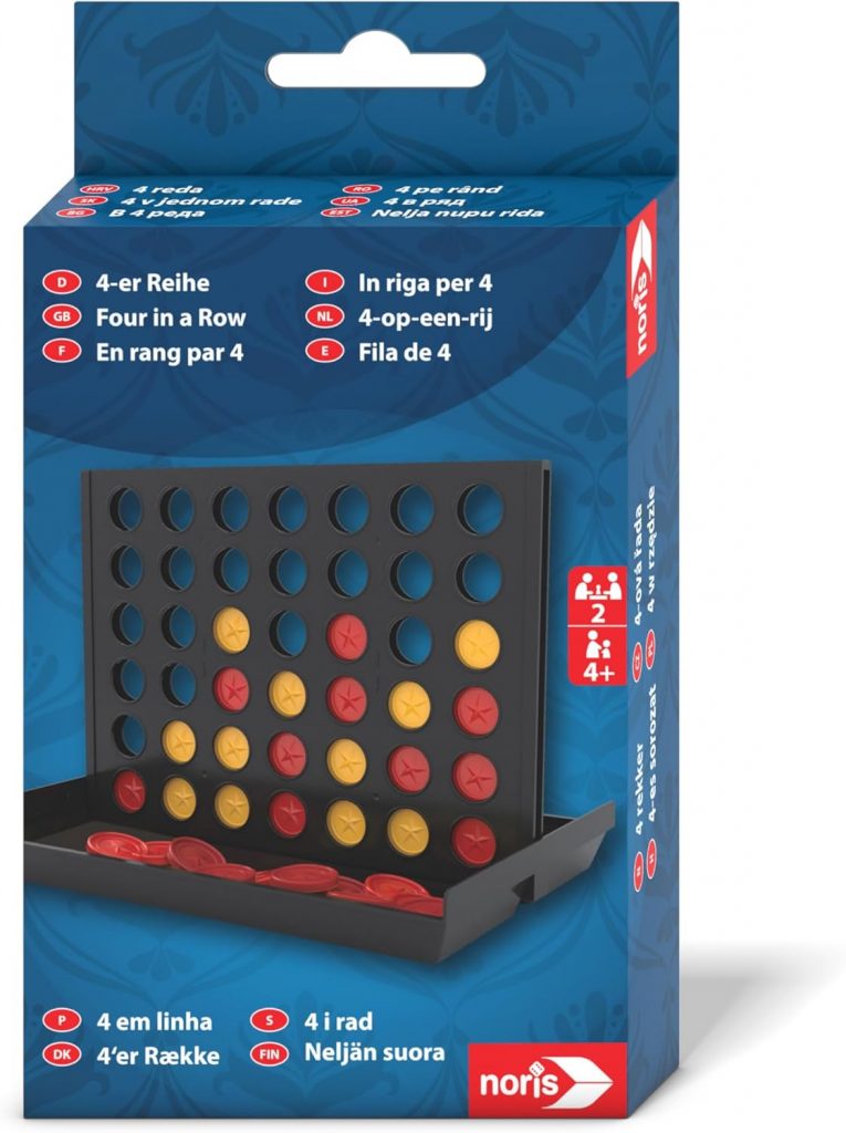 Noris 606102061 Spieleklassiker – 4-er Reihe – der beliebte Klassiker im Reiseformat, Für 2 Spieler ab 4 Jahren, Blau und Gelb1.99€ ➡️ https://www.amazon.de/dp/B0CJMG5T64/?tag=preisfehlerheute-21