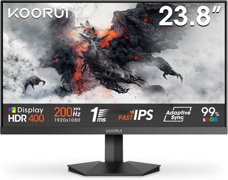 KOORUI Gaming Monitor 24 Zoll, 200Hz PC Bildschirm FHD 1920x1080 Fast IPS HDR400, Adaptive Sync 1ms, HDMI 2.0 & DP 1.4, VESA 75x75 mm-G2411P79.99€ statt 159.99€➡️ https://www.amazon.de/dp/B0DPHGY8VB/?tag=preisfehlerheute-21