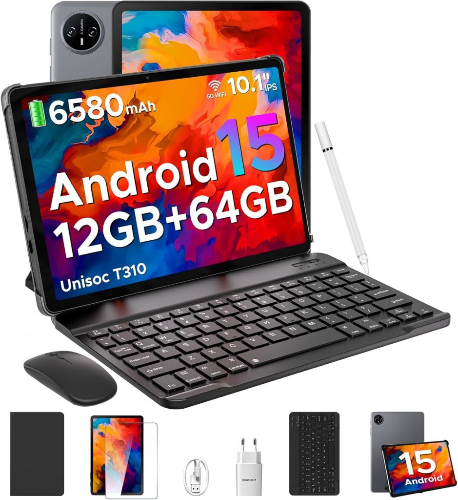 🤴 DOOGEE Tab A9 Tablet 10 Zoll Android 15, Tablet mit Tastatur/Stift/Maus/Hülle, 12GB RAM+64GB ROM(TF 2TB), 6580mAh, Unisoc T310, Dual Speaker, 5G WiFi, HD IPS Display, 8MP, GMS, BT5.0, 3.5mm, Face ID89,99€ statt 139,99€ - 36,00 % 🔥🚚 Verkauft von MAMENCE und Versand durch Amazon64 Bewertungen: 4.3 / 5.0 ⭐️⭐️⭐️⭐️🛒 zu Amazon https://www.amazon.de/dp/B0DZP7D661/?amp%3Btag=preisfehlerheute-21&tag=preisfehlerheute-21