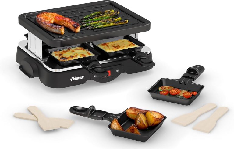 Tristar Raclette-Grill für bis zu 4 Personen, 500 W, 4 Antihaft-Pfännchen, Kompaktes Design, Ideal für Camping & Kleine Haushalte, RA-294915,49€ statt 31,11€➡️ https://www.amazon.de/dp/B004CY8CEG/?tag=preisfehlerheute-21