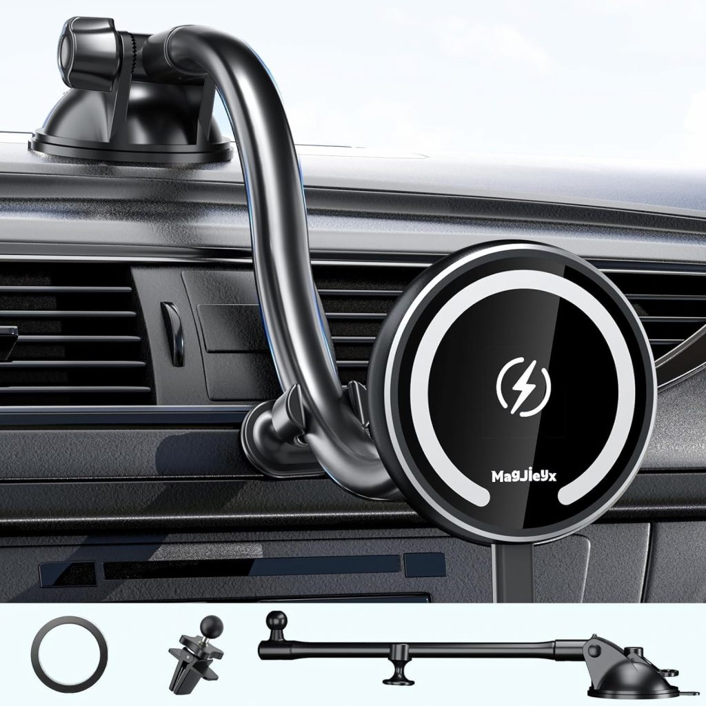 👑 MAGJIEYX für MagSafe Autohalterung Ladegerät, 15W Magnet Auto Handyhalter mit Ladefunktion für iPhone 16/15/14/13/12 Serie, 3 in 1 Lüftung/Dashboard/Windschutzscheibe Kabelloses KfZ Halter18,89€ statt 24,99€ - 25,00 % 🔥🚚 Verkauft von Magjieyx und Versand durch Amazon47 Bewertungen: 4.1 / 5.0 ⭐️⭐️⭐️⭐️🛒 zu Amazon https://www.amazon.de/dp/B0CDNTMK44/?amp%3Btag=preisfehlerheute-21&%3Bamp%3Bth=1&%3Bamp%3Bpsc=1&tag=preisfehlerheute-21