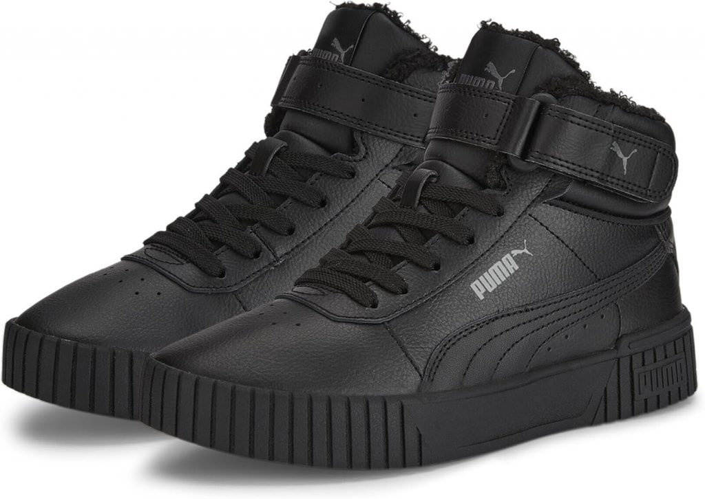 PUMA Mädchen Carina 2.0 Mid Wtr Jr Sneaker, Puma Black Puma Black Dark Shadow, 38 EU