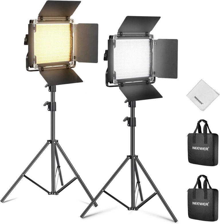NEEWER 2 STK. Bi Farbe 660 LED Videolicht Set mit Zwei 79" Stativständer, 3200K-5600K CRI 96+ Dimmbare Panel Videoleuchte mit U Bügel und Barndoor für Studio Fotografie Aufnahme Streaming, Schwarz193,79€ statt 227,99€➡️ https://www.amazon.de/dp/B0FD3NN33X/?tag=preisfehlerheute-21