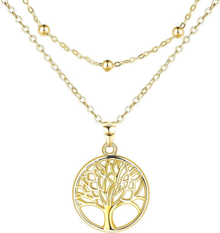 Lydreewam Lebensbaum Kette für Damen 925 Sterling Silber Baum des Lebens Doppel Layered Halskette mit Geschenkbox für Geburtstag Muttertag Weihnachten, verstellbar 40+5cm (Gold)19,99€ statt 28,99€➡️ https://www.amazon.de/dp/B0BQBDVF88/?tag=preisfehlerheute-21