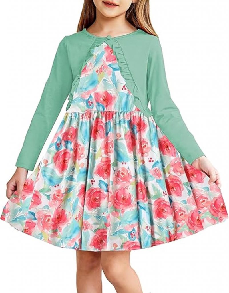 Arshiner Mädchen Kleider Bolero Kinder Ärmelloses Kleid mit Strickjäckchen Set Baumwolle Festliche Freizeit Kleid für Kleine Mädchen 5-6 Jahre 1206.99€ ➡️ https://www.amazon.de/dp/B0DGFW1KVM/?tag=preisfehlerheute-21