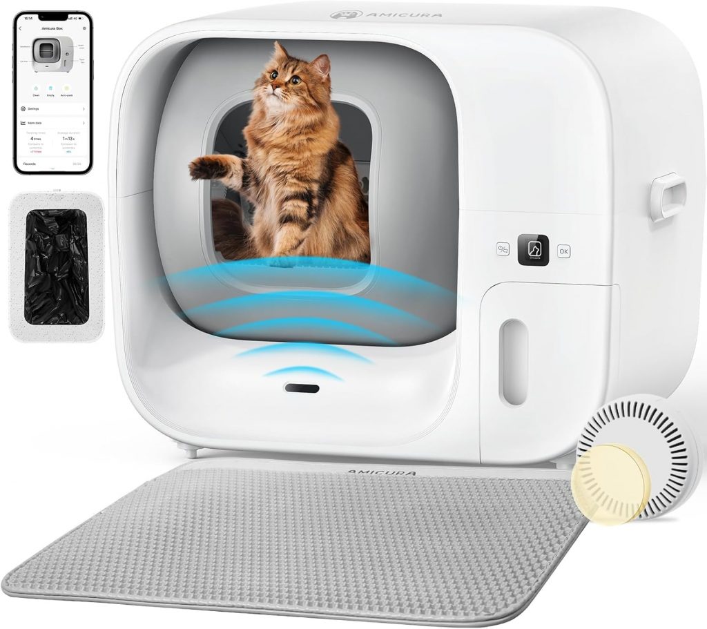 👑 Amicura Cura 3 Selbstreinigende Katzentoilette, Automatisch Verpackt und Füllt Müllsäcke, TÜV-zertifizierte Sicherheit &7 Sensoren, Geruchskontrolle/App-Steuerung, Große Katzenklo Für Mehrere Katzen299,98€ statt 399,99€ – 26,0 🔥🚚 Verkauft von WHJC-Global und Versand durch Amazon136 Bewertungen: 4.0 / 5.0 ⭐️⭐️⭐️⭐️🛒 zu Amazon https://www.amazon.de/dp/B0DZ2QHRX3/?th=1&tag=preisfehlerheute-21#038;psc=1&tag=preisfehlerheute-21