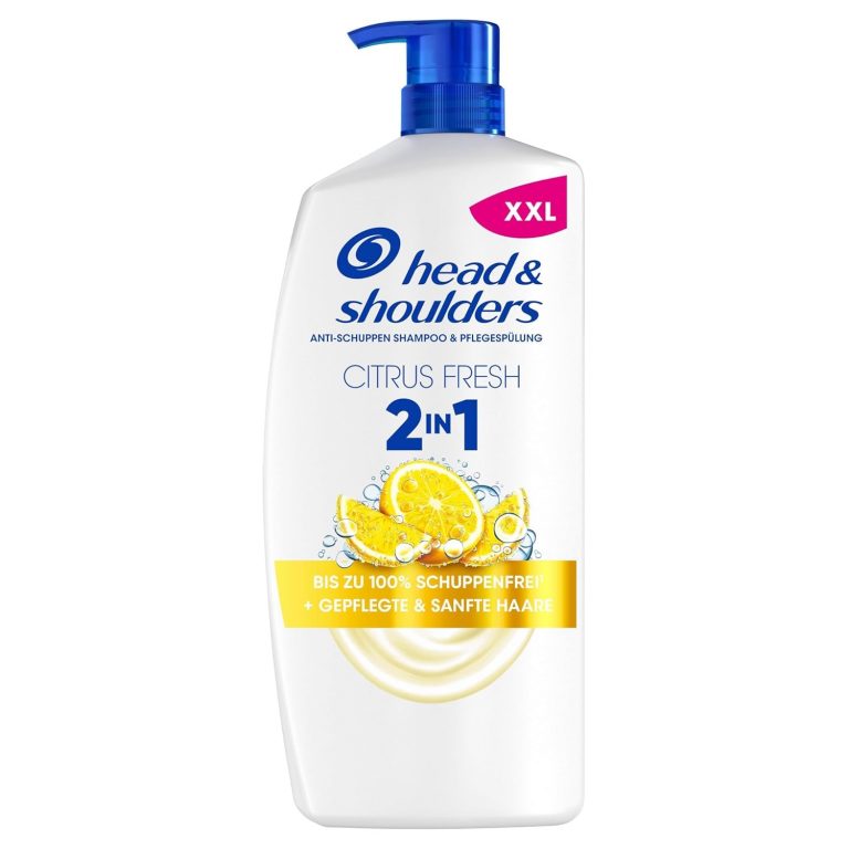 head & shoulders Citrus Fresh 2in1 Anti-Schuppen-Shampoo für fettiges Haar, 800ml Pumpspender; Bis zu 100% Schuppenschutz, Frischer Citrus-Duft8.15€ ➡️ https://www.amazon.de/dp/B0CR1LG363/?tag=preisfehlerheute-21