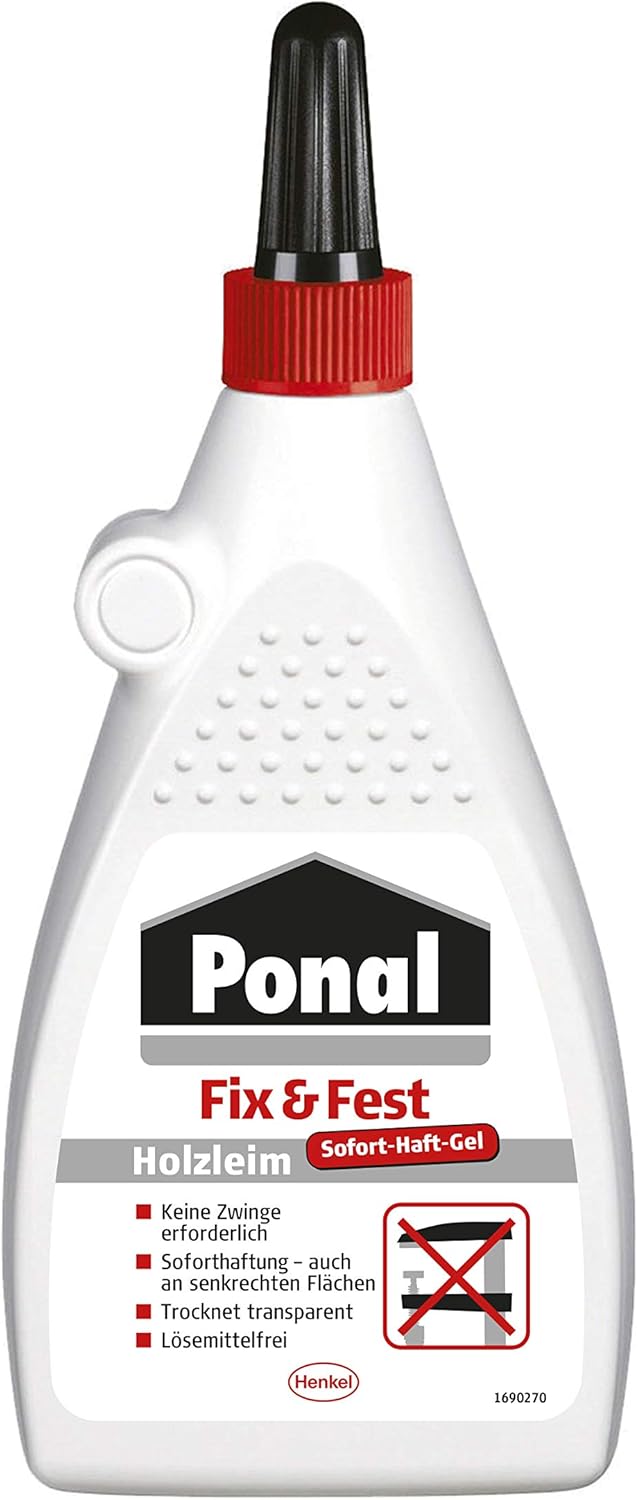 🤴 Ponal Fix & Fest Holzleim, sofort haftender Holzkleber für die Innenanwendung, gelartiger Kleber ideal für senkrechte Flächen, transparent trocknender Leim, 1 x 200g7,78€ statt 12,49€ - 38,00 % 🔥🚚 Verkauft durch Amazon und Versand durch Amazon1,715 Bewertungen: 4.6 / 5.0 ⭐️⭐️⭐️⭐️⭐️🛒 zu Amazon https://www.amazon.de/dp/B006JZ62DO/?amp%3Btag=preisfehlerheute-21&amp%3Bth=1&amp%3Bpsc=1&tag=preisfehlerheute-21