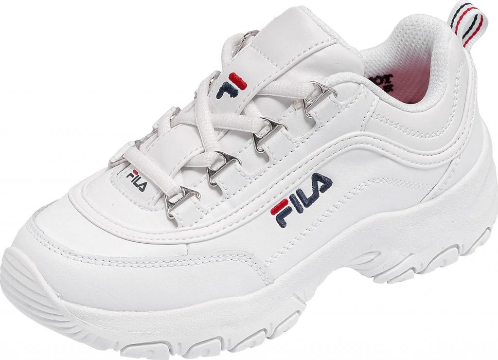 FILA Unisex-Kinder Strada kids Sneaker, White, 34 EU